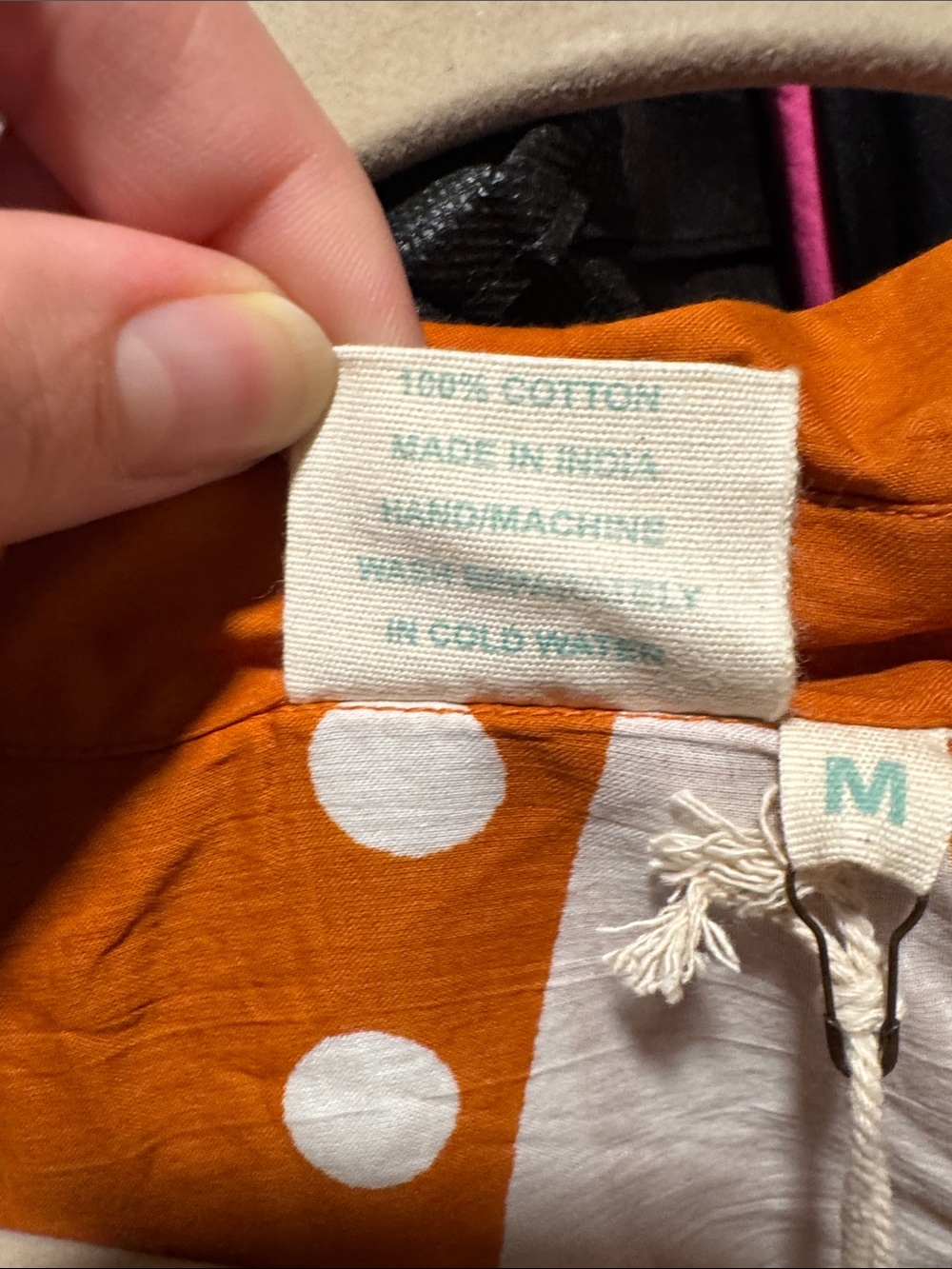 Julia Amory Orange Star-Print Lightweight Husband’s shirt - Picture 4 of 4